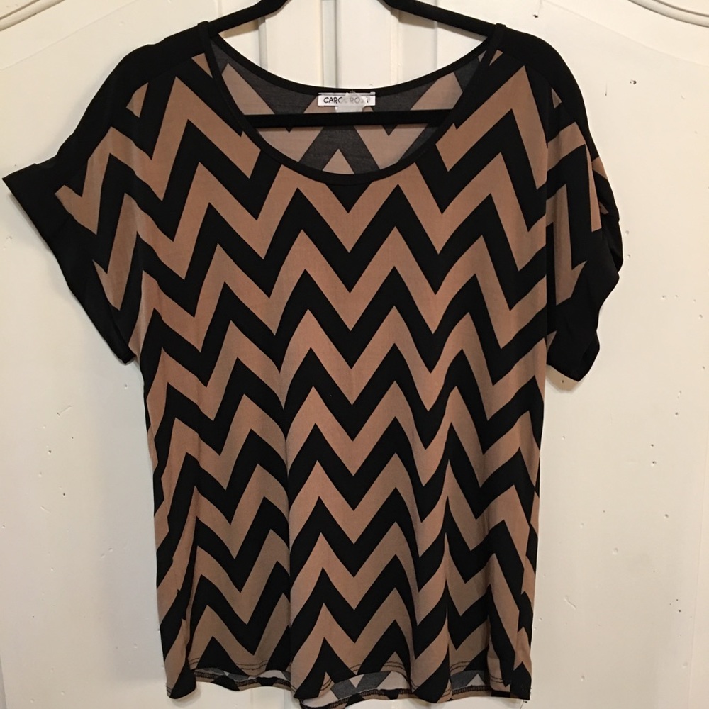 Carol Rose Chevron Blouse